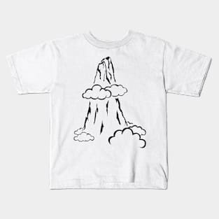 Mountain and clouds Kids T-Shirt